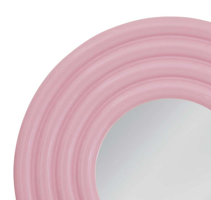 Bassett Mirror - Centauri 48" Glossy Pink Round Wall Mirror - M5220 view 4