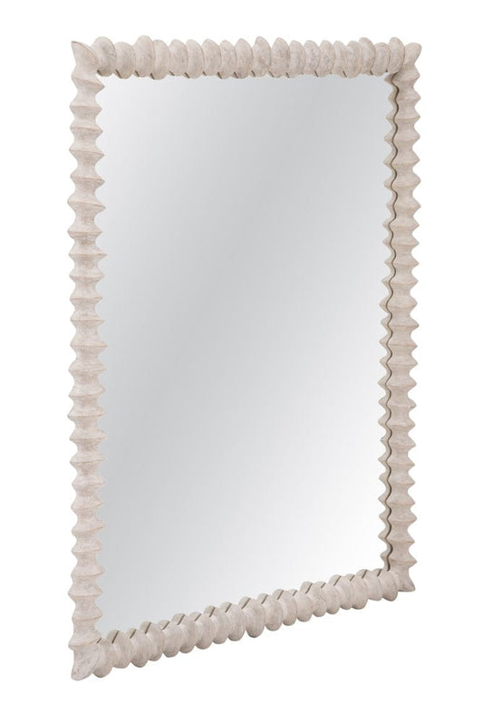 Bassett Mirror - Churchill Wall Mirror in Distressed White Wash - M5271 view 1