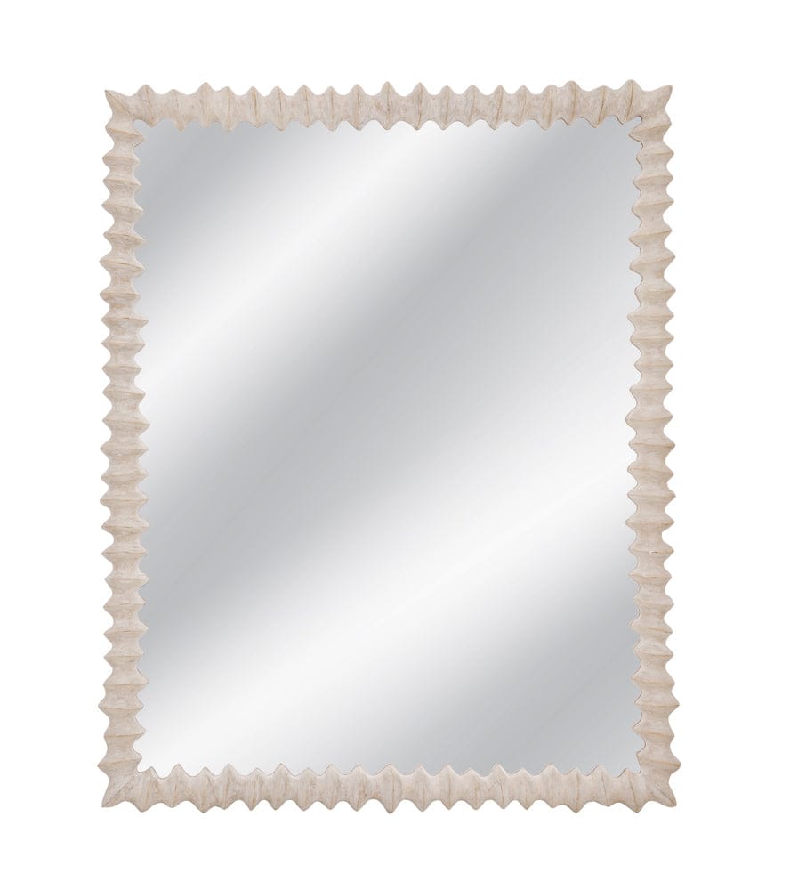 Bassett Mirror - Churchill Wall Mirror in Distressed White Wash - M5271 view 2
