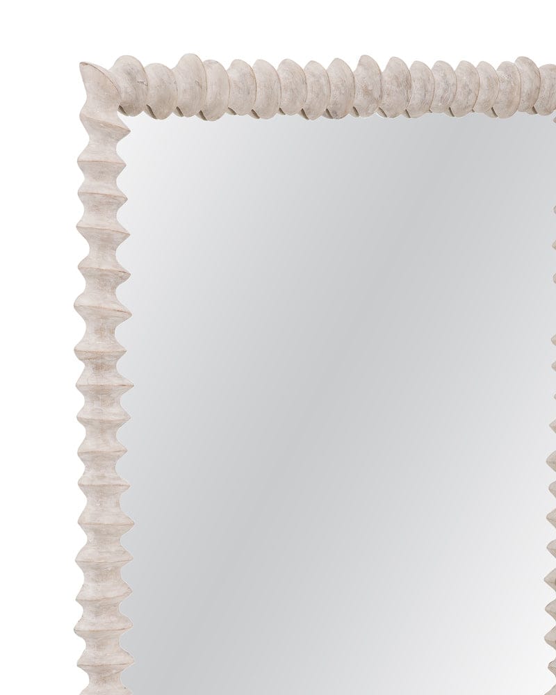 Bassett Mirror - Churchill Wall Mirror in Distressed White Wash - M5271 view 3