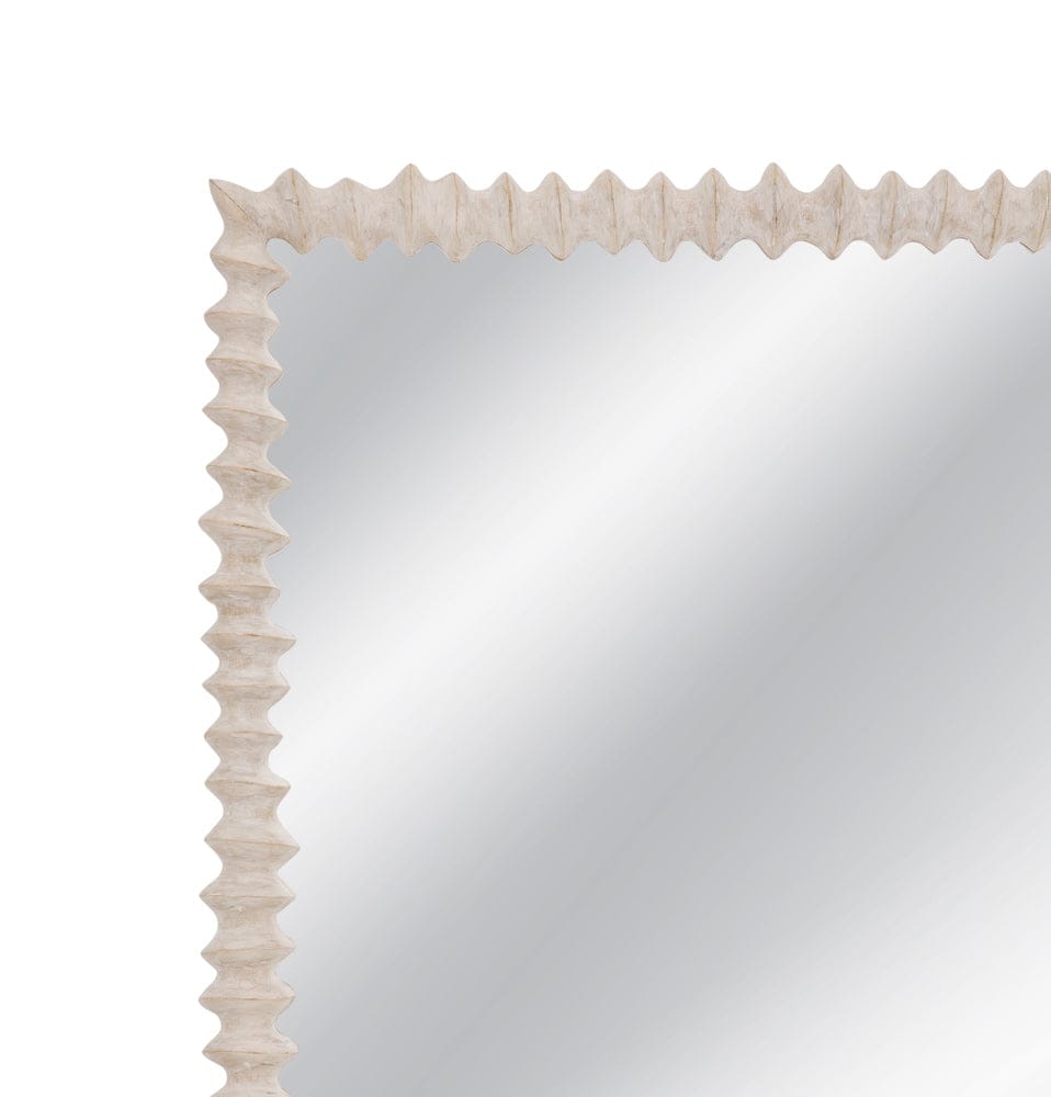 Bassett Mirror - Churchill Wall Mirror in Distressed White Wash - M5271 view 5