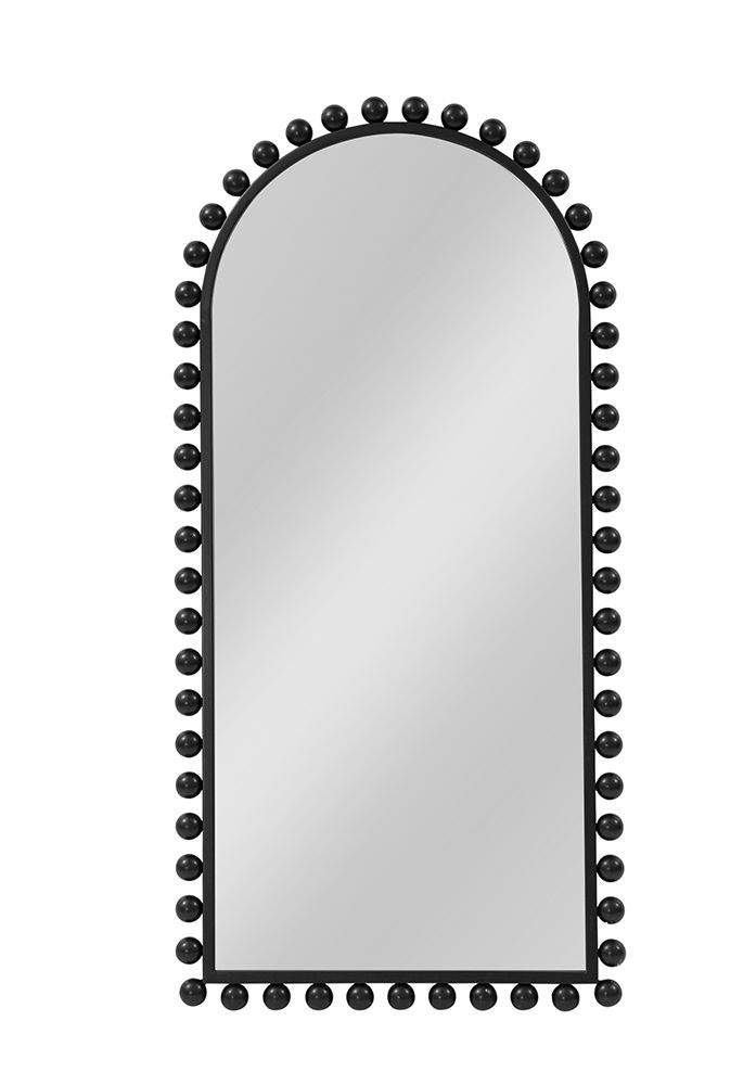 Bassett Mirror - Claria 45" Black Arched Wall Mirror - M5130 view 1