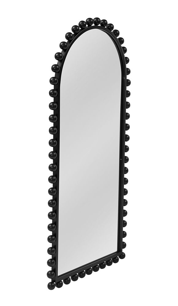 Bassett Mirror - Claria 45" Black Arched Wall Mirror - M5130 view 2