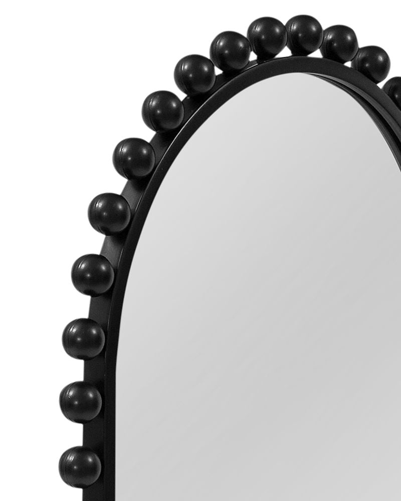 Bassett Mirror - Claria 45" Black Arched Wall Mirror - M5130 view 3