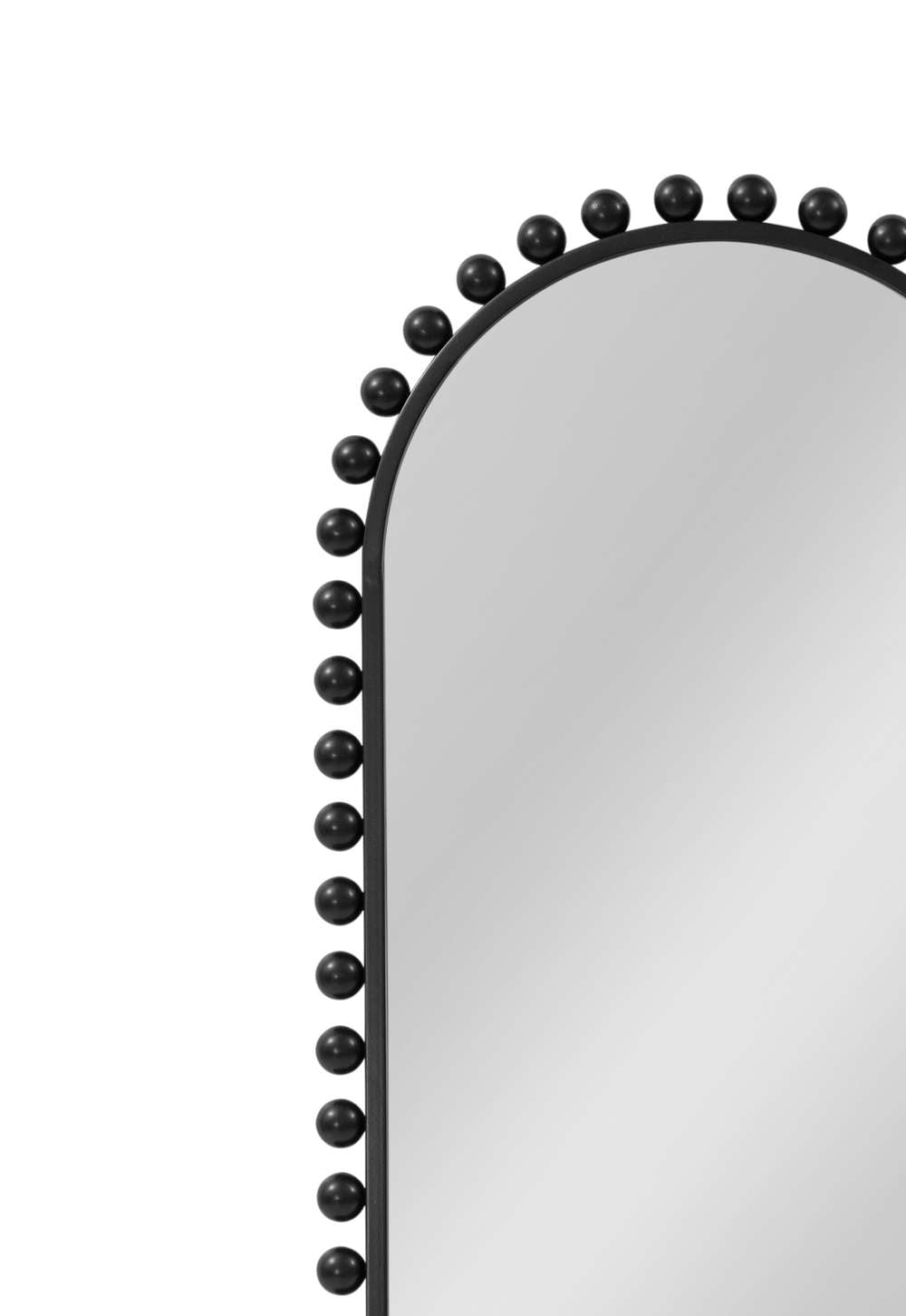 Bassett Mirror - Claria 45" Black Arched Wall Mirror - M5130 view 4