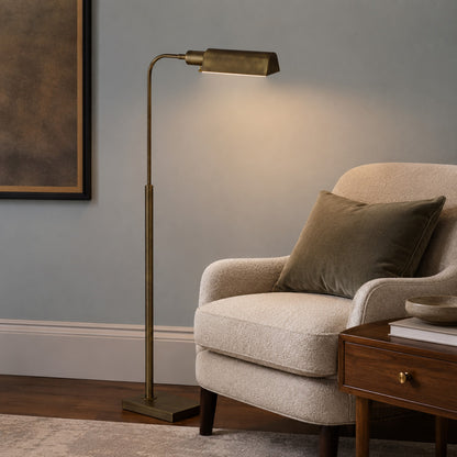 Bassett Mirror - Clatsop 45" Brass Metal Floor Lamp - L4495F view 4