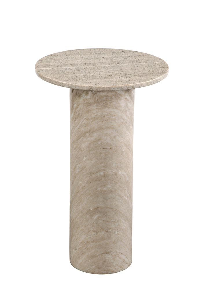 Bassett Mirror - Claude Gray Marble Accent Table - 9106-LR-223 view 2