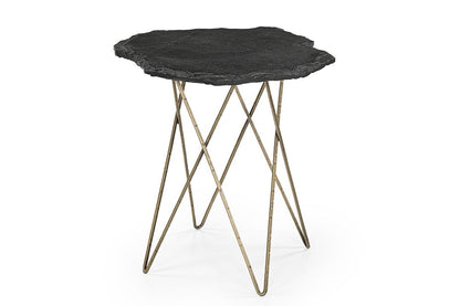 Bassett Mirror - Cleo Black Slate Accent Table - 5597-LR-223 view 1