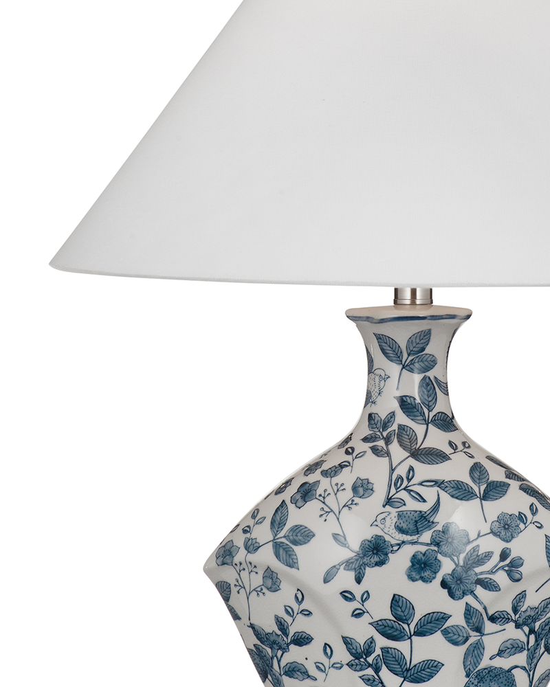 Bassett Mirror - Clovelly 27" Blue Ceramic Table Lamp - L4738T view 2