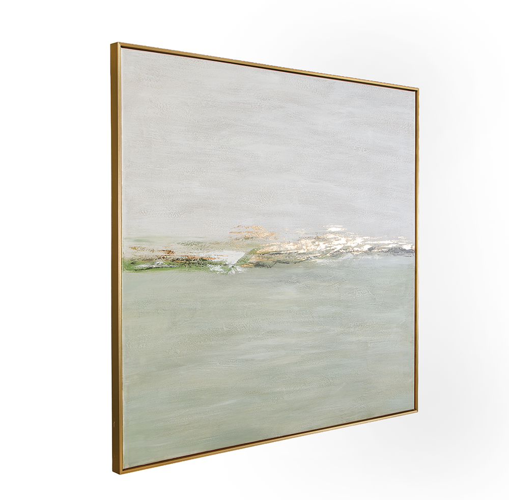 Bassett Mirror - Coastal Horizon Green Landscape Framed Canvas - 7301-140 view 2