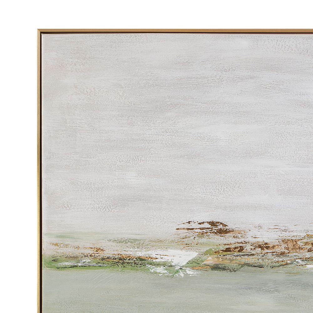 Bassett Mirror - Coastal Horizon Green Landscape Framed Canvas - 7301-140 view 3