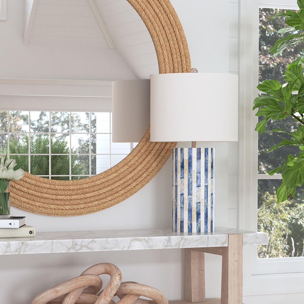 Bassett Mirror - Coburn 27" White Bone Table Lamp - L3795T view 5