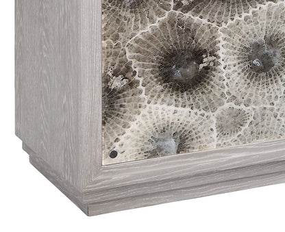 Bassett Mirror - Compass 46" Driftwood Gray Oak Two-Door Bar Cabinet - 7165-LR-508 view 3