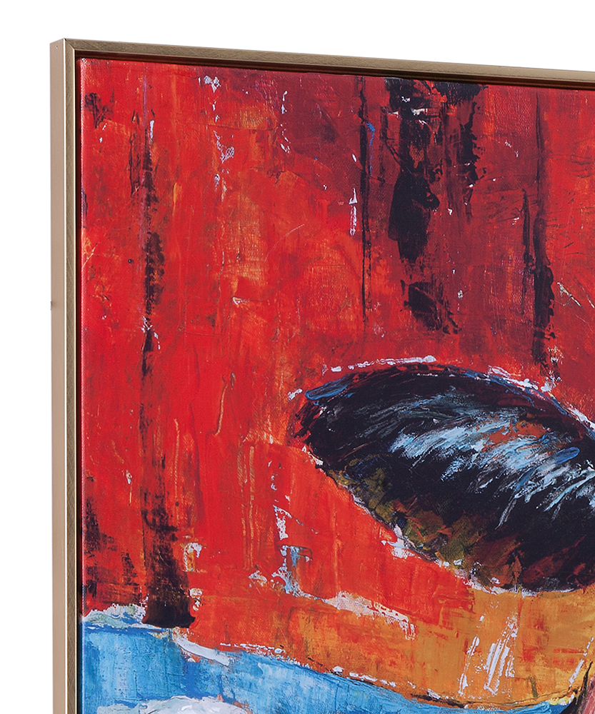 Bassett Mirror - Cool Dude Blue Animal Framed Canvas - 7301-070 view 3