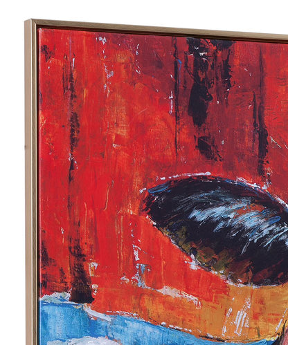 Bassett Mirror - Cool Dude Blue Animal Framed Canvas - 7301-070 view 3
