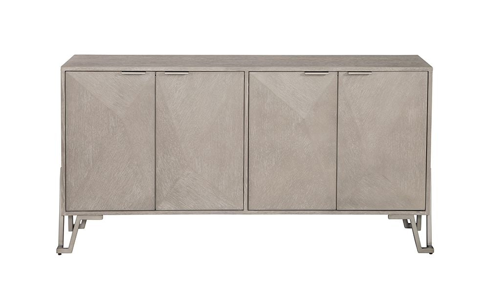 Bassett Mirror - Cooper 64" Gray Oak Four-Door Storage Cabinet - 9090-DR-576 view 2