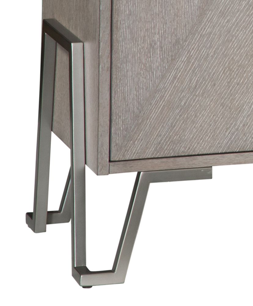 Bassett Mirror - Cooper 64" Gray Oak Four-Door Storage Cabinet - 9090-DR-576 view 4