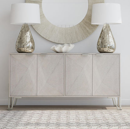 Bassett Mirror - Cooper 64" Gray Oak Four-Door Storage Cabinet - 9090-DR-576 view 6