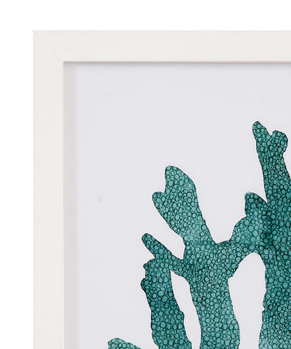 Bassett Mirror - Coral Souvenirs I Framed Print in Teal Green - 9902-276A view 2