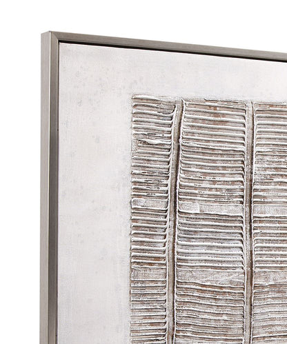 Bassett Mirror - Counted Days Silver Geometric Framed Canvas - 7301-055 view 4