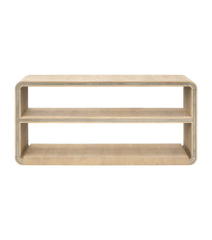 Bassett Mirror - Damone 64" Cerused White Oak Console Table - 6016-LR-400 view 2