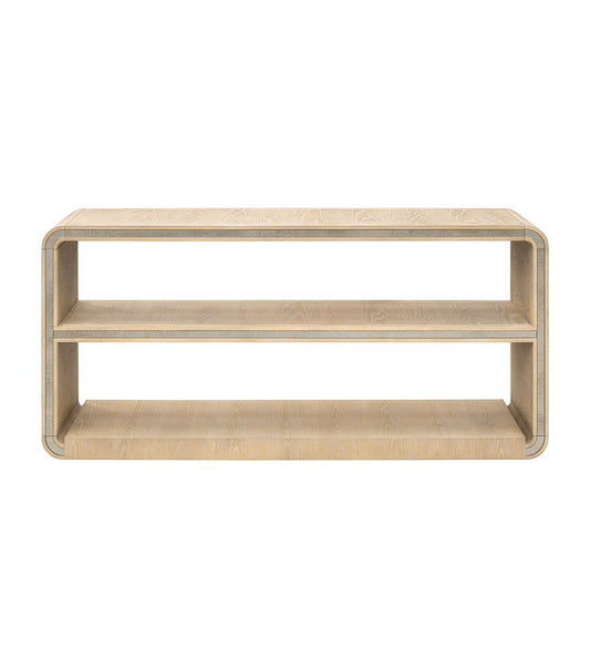 Bassett Mirror - Damone 64" Cerused White Oak Console Table - 6016-LR-400 view 2