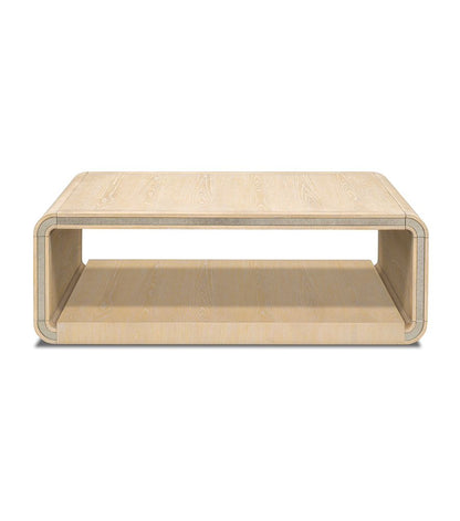Bassett Mirror - Damone Cerused White Oak Coffee Table - 6016-LR-100 view 2