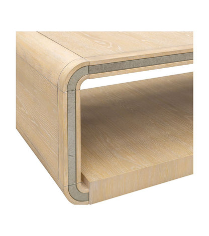 Bassett Mirror - Damone Cerused White Oak Coffee Table - 6016-LR-100 view 3