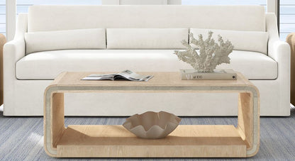Bassett Mirror - Damone Cerused White Oak Coffee Table - 6016-LR-100 view 4