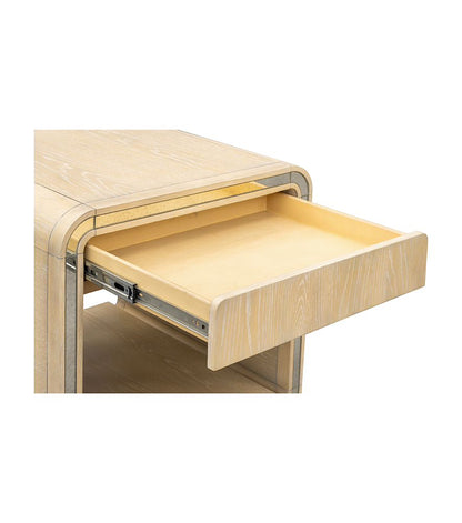 Bassett Mirror - Damone Cerused White Oak End Table - 6016-LR-250 view 5