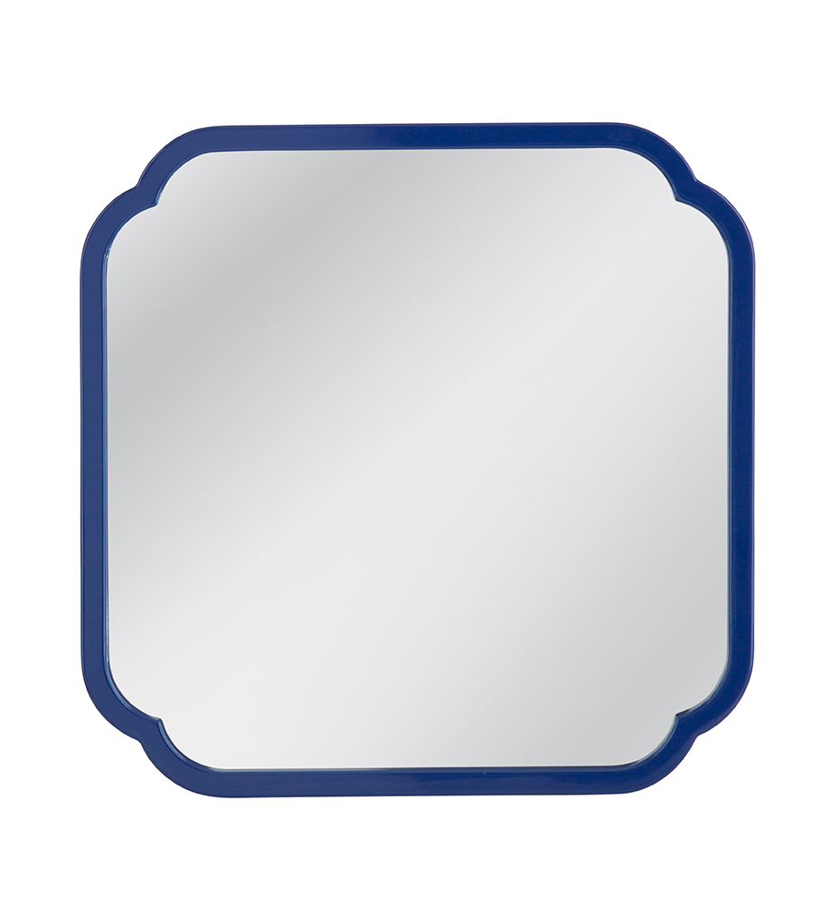 Bassett Mirror - Daphne 30" Navy Square Wall Mirror - M5041 view 1