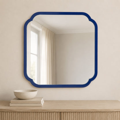 Bassett Mirror - Daphne 30" Navy Square Wall Mirror - M5041 view 5