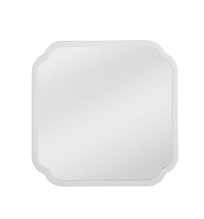 Bassett Mirror - Daphne 30" White Square Wall Mirror - M5040 view 1