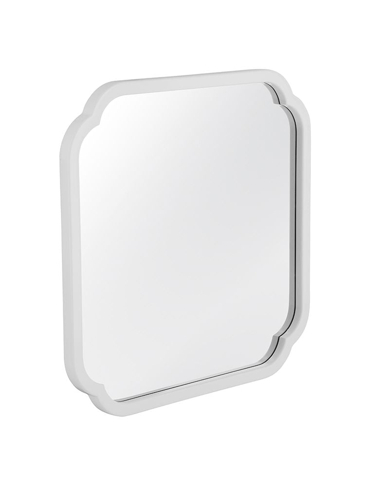 Bassett Mirror - Daphne 30" White Square Wall Mirror - M5040 view 2
