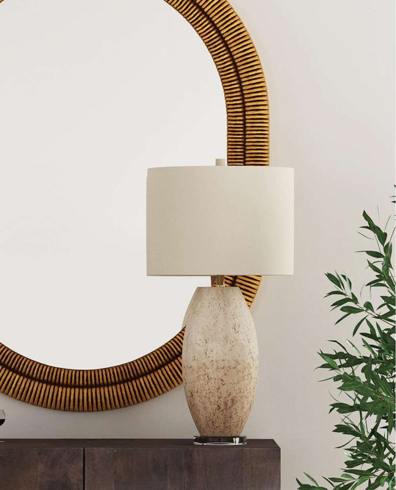 Bassett Mirror - Dauphin 31" Brown Concrete Table Lamp - L4595T view 4