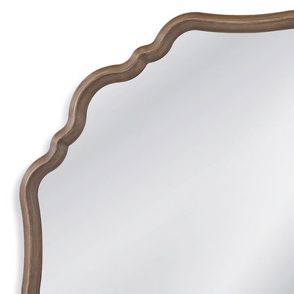 Bassett Mirror - Davenport 40" Gray Round Wall Mirror - M3808 view 2