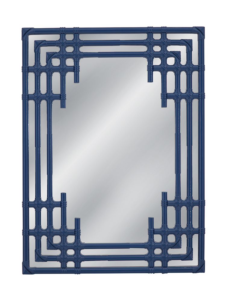 Bassett Mirror - Daysmill 48" Blue Rectangular Wall Mirror - M5284 view 1