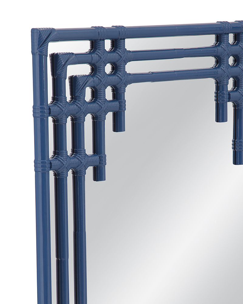 Bassett Mirror - Daysmill 48" Blue Rectangular Wall Mirror - M5284 view 3