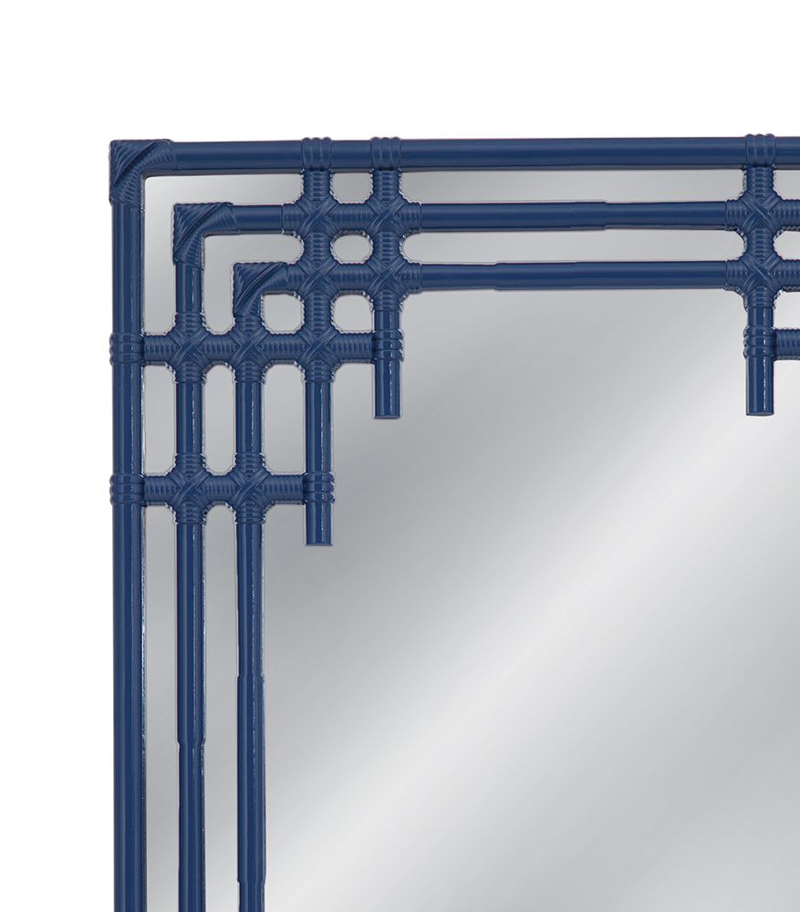 Bassett Mirror - Daysmill 48" Blue Rectangular Wall Mirror - M5284 view 4