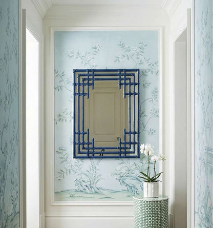 Bassett Mirror - Daysmill 48" Blue Rectangular Wall Mirror - M5284 view 5