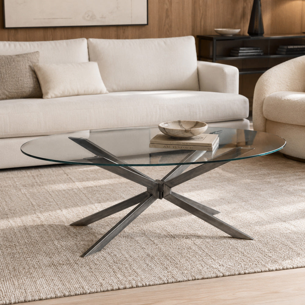 Bassett Mirror - Deen Glass-Top Coffee Table - 5510-140-496 view 4