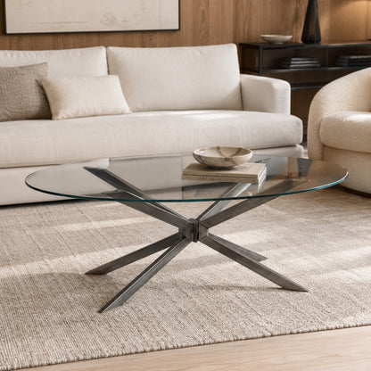 Bassett Mirror - Deen Glass-Top Coffee Table - 5510-140-496 view 4