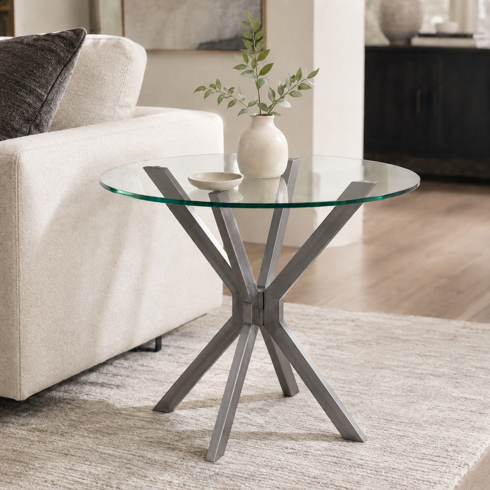 Bassett Mirror - Deen Glass-Top End Table - 5510-220-492 view 4