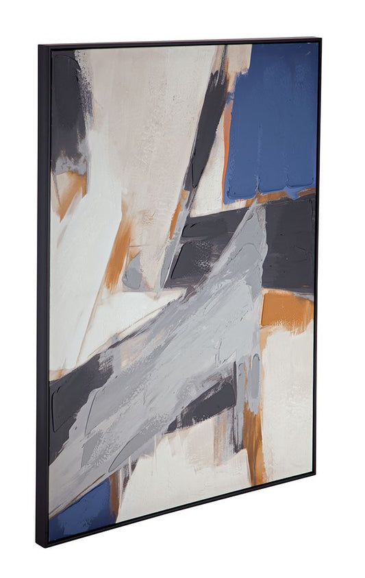 Bassett Mirror - Denisa Abstract Framed Canvas I Black Abstract Art - 7301-034 view 2