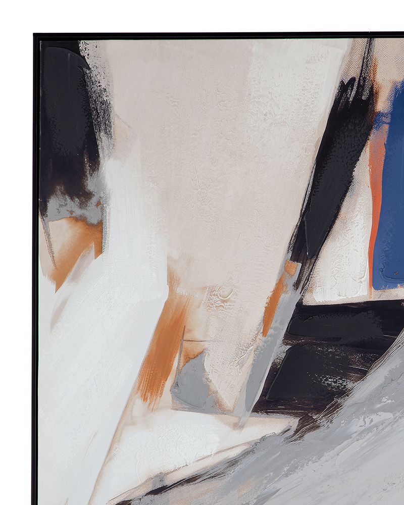 Bassett Mirror - Denisa Abstract Framed Canvas I Black Abstract Art - 7301-034 view 3