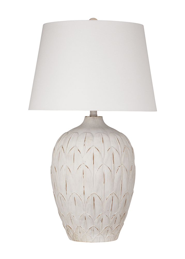 Bassett Mirror - Deveron 31" Cream Resin Table Lamp - L4718T view 1