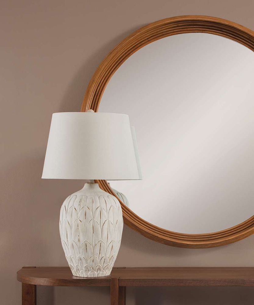 Bassett Mirror - Deveron 31" Cream Resin Table Lamp - L4718T view 5