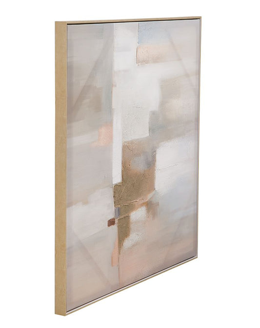 Bassett Mirror - Drifted Light Pink Abstract Framed Canvas - 7301-115 view 2