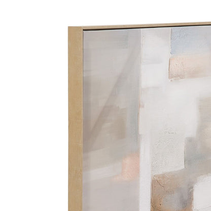 Bassett Mirror - Drifted Light Pink Abstract Framed Canvas - 7301-115 view 3