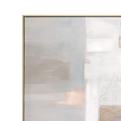 Bassett Mirror - Drifted Light Pink Abstract Framed Canvas - 7301-115 view 4